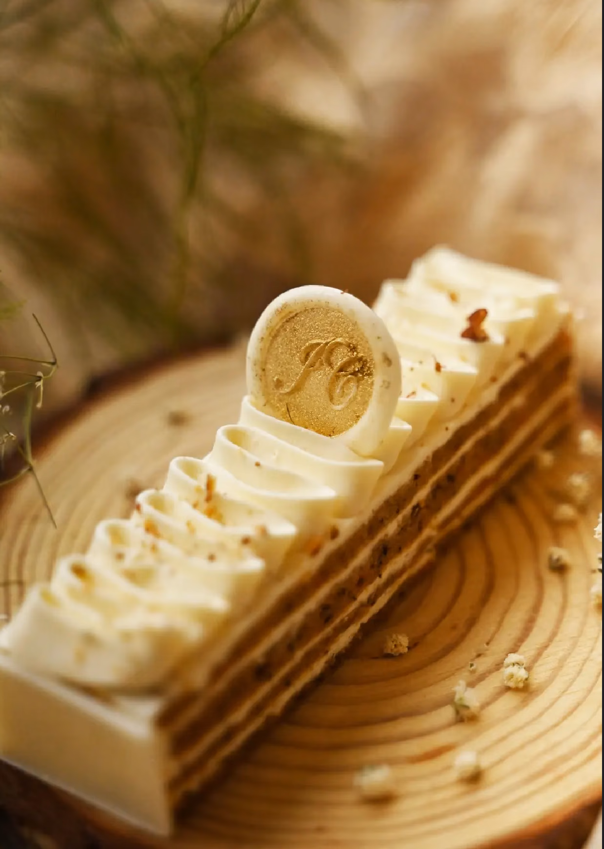 A finished pastry from the JC Patissier kitchen